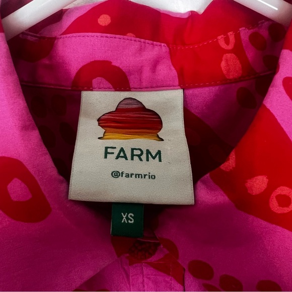 FARM RIO Octocool Octopus Print Puff Sleeve Romper Jumpsuit No Belt Sz XS Pink - Picture 6 of 6